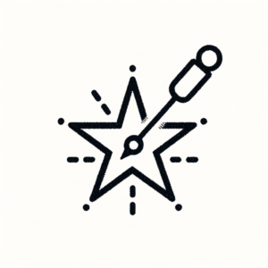 Stick And Poke Tattoo Design Of A Star