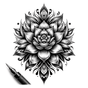 Succulent Depicted In A Neo Traditional Tattoo
