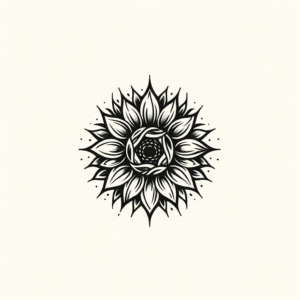 Sunflower In Tribal Patterns