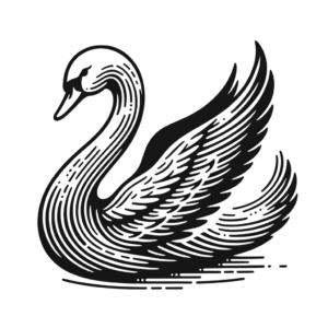 Swan In Simple Lines