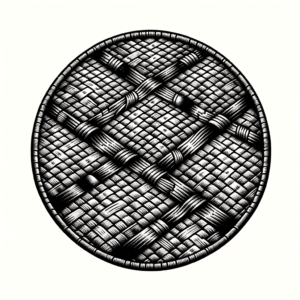 Tatami Floor In Japanese Tattoo Style
