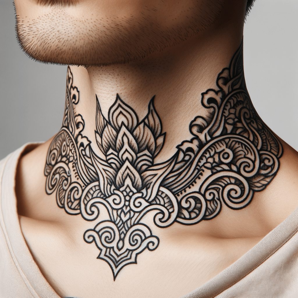 Throat Tattoo