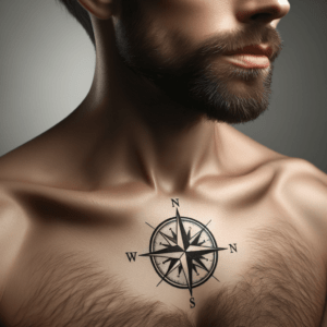 Tiny Compass With Directional Points