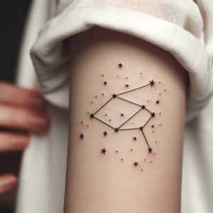 Tiny Constellation With Connecting Lines