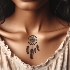 Tiny Dreamcatcher With Feathers
