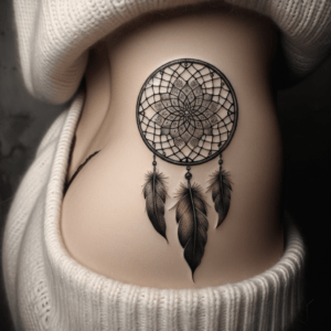 Tiny Dreamcatcher With Intricate Web