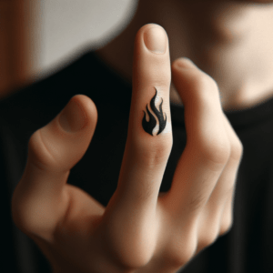 Tiny Flame On The Pinky