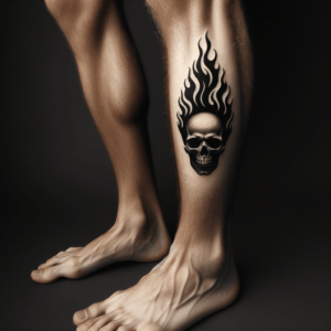 Tiny Flaming Skull