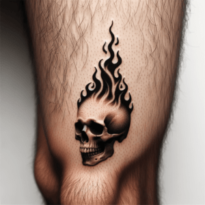 Tiny Flaming Skull