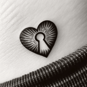 Tiny Heart With A Keyhole