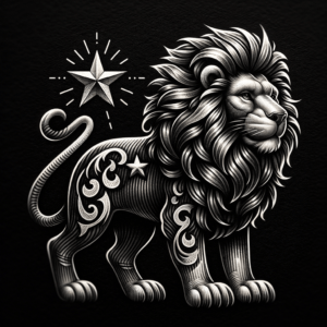 Tiny Lion With Star