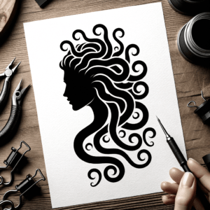 Tiny Medusa With A Simple Outline