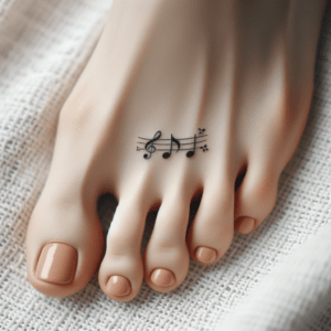 Tiny Musical Notes On The Fourth Toe