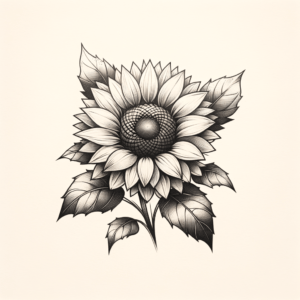 Tiny Realistic Sunflower