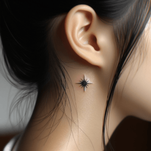 Tiny Starburst On The Temple