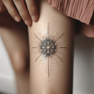 Tiny Starburst With Dots