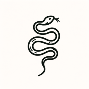 Tiny Stick And Poke Snake Design