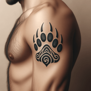 Tiny Tribal Bear Paw