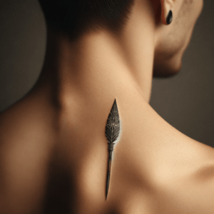 Tiny Tribal Spear With Detailed Shaft