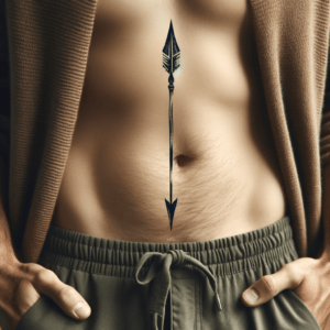 Tiny Tribal Spear With Detailed Shaft And Point