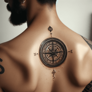 Tiny Viking Compass With Intricate Details