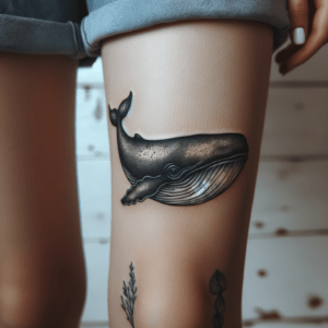 Tiny Whale Outline