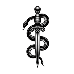 Traditional Dagger With Snake