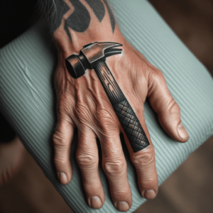 Traditional Hammer On The Back Of The Hand