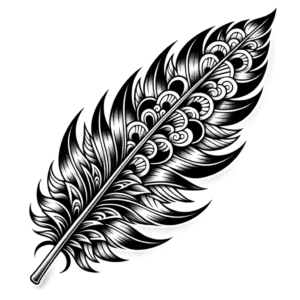 Traditional Japanese Feather Design