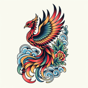 Traditional Phoenix With Vibrant Colors