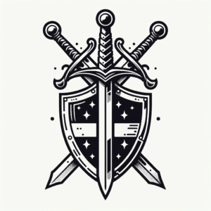 Traditional Sword With Shield
