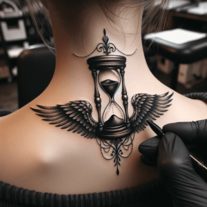 Trash Polka Hourglass With Wings