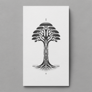 Tree In Polynesian Tattoo Design