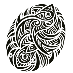 Tribal Tattoo Oval Pattern