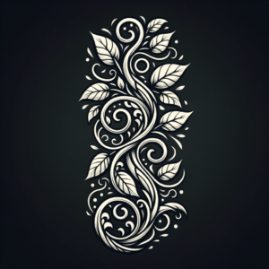 Vine In Tribal Tattoo Design