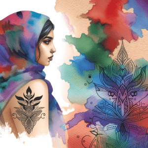 Watercolor Abstract Design With Vibrant Hues