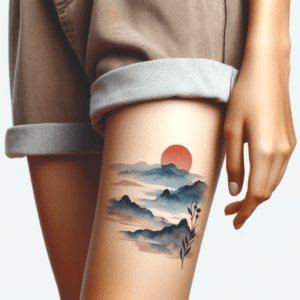 Watercolor Abstract Landscape