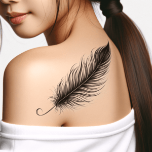 Watercolor Feather