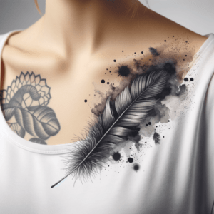 Watercolor Feather