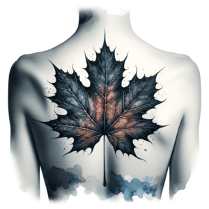Watercolor Maple Leaf