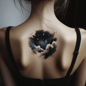 Watercolor Night Sky With Stars