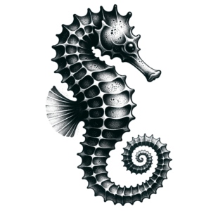 Watercolor Seahorse