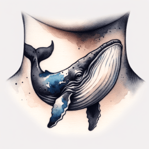Watercolor Whale