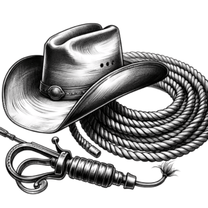 Western Tattoo Stencil