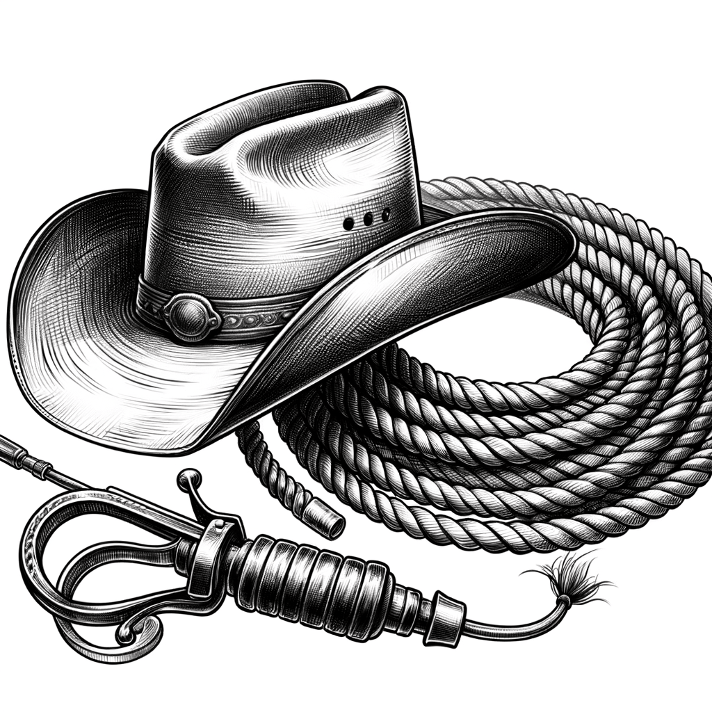 Western Tattoo Stencil