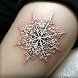White Tattoo on Skin