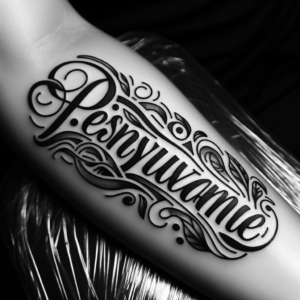 Word Tattoo Concept