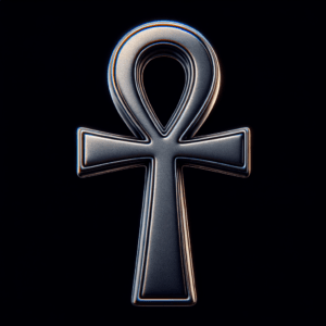 3D Ankh With Metallic Sheen