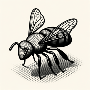 3D Bee With Realistic Shadows