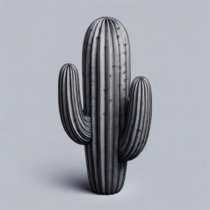 3D Cactus With Shadowing